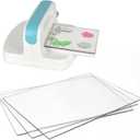 3 Pcs Clear Cutting Plate, Transparency Acrylic Cutting Pads for Embossing Crafting (8.7 x 6.1 Inches)
