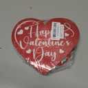 54Pcs Happy Valentines Day Hanging Swirls Party Decorations Conversation Hearts Candy Hanging Swirls Banner Garland for Anniversary Valentines Day Home Office Classroom Decorations