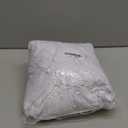 2 Pack 8FT Rectangular Spandex Tablecloth,Wrinkle Resistant Fitted Cover for 96x30 inch Banquet Table Cloth, Washable Stretch Fabric for Party, Events, Wedding, Vendor - White