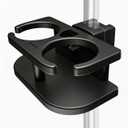 Boat Drinks Holder - Fits 1-1/4" Square Rails and 7/8" to 1" Round Rails Pontoon Drinks Holders with Rail Mount Bracket Kit, No Drilling Required.