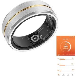 Smart Ring for Men & Women, Fitness Tracker, Sleep & Heart Rate Monitor, Step Counter, Blood Oxygen, IP68 Waterproof 10