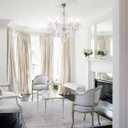 Contemporary Clear Crystal Chandelier, Elegant Candle Style Chandelier Lighting Fixture for Dining Room Living Room Bedroom Hallway Entryway 8 White E12 Lamp Sockets