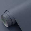 Haimin Fabric Wallpaper Textured Contact Paper (24in X 393in) Navy Blue Peel and Stick Faux Linen Wall Paper Self-Adhesive Vinyl Wallpaper Herringbone Look (Blue) (Blue)