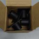 Black Taper Pillar Candle Holders, Set of 4 Candlestick Holder Centerpieces for Home Decoration, Wedding Anniversary, Party, Housewarming Gifts
