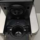 Karosie K Cup Coffee Maker, Hot & Iced Coffee Maker for K Cup and Grounds, 6-14 Oz Brew Sizes, 50oz Removable Tank, Single Cup Coffee Maker with Descaling Reminder, Stainless Steel, Black