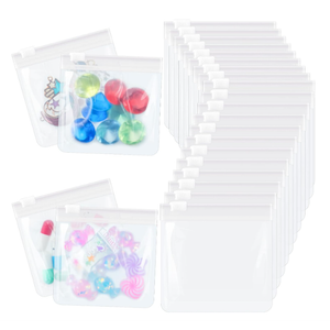 Pill Pouch Bags Zippered Pill Pouch Set Reusable Translucent Medicine Organizer Self Sealing Medicine Organizer Travel Plastic Bags with Slide Lock for Storage(Simple,Simple Colors)