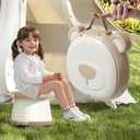 Travel Potty Seat for ToddlerFoldable Car Potty for Toddler, Portable Toilet Seat for Kids with Potty Liners, Absorbent Pads, Portable Potty Seat for Toddler Travel, Camping And Outdoor Use