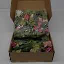 Waipfaru 2Pcs Artificial Flower Garland Decorations, 12.14Ft Eucalyptus Greenery Vines with Pink Roses for Wedding Table Runner Centerpieces Backdrop Room Decor (Pink)