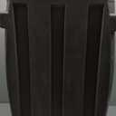 50-Gallon Rain Barrel with Brass Spigot, Flat Back Rain Water Collection Barrel, Walnut Color