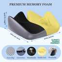 Office Chair Cushion, Large Breathable Ergonomic Seat Cushion Pressure Relief for Tailbone/Sciatica/Back Pain from Long Sitting, Memory Foam Pad for Desk Chairs, Office Chairs & Long Trips