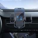 Lamicall 2026 Wider Clamp & Metal Hook Car Phone Holder Vent [Thick Cases Friendly] Phone Holders for Your Car Mount Gfts Automobile Hands Free Accessories for Women Men for iPhone 16 15 14 13 Pro Max (Black)