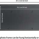 14x30 Panoramic Photo Frame Black Solid Wood Picture Frame 14x30 inch Painting Frame Poster Frame(S23B1430)