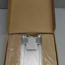 Amazon Basics Sturdy and Portable Ergonomic Laptop Stand for Desk, Adjustable Riser, Fits all Laptops and Notebooks up to 17.3 Inch, Silver, 10 x 8.7 x 6 in