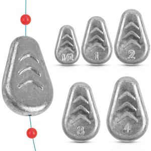 No Roll Sinkers Fishing Weights,Inline Flat Sinkers No Snag Slip Disc Weights Saltwater Fishing Weight Gear Catfish Rig Tackle Surf Bank River, 1/2oz+1oz+2oz+3oz+4oz