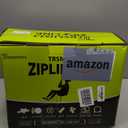 100ft Zip Line Kit for Kids and Adult Up to 380 lb - Updated Removable Design Trolley and Thickened Seat, Rust Proof W/Safety Harness - Zipline Kits for Backyard (Green)