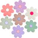 2 x 3.14" Large Flower Magnets Refrigerator, 5 Color Locker Accessories Fridge Magnet Locker Decor, Cute Whiteboard Magnets, Locker Decorations - 7 PCS