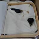 efluky Double Laundry Hamper with Wheels, Divided Laundry Hamper with Removable Bags, 2 Section Dirty Clothes Basket with Handles for Bathroom, Bedroom & Laundry Room, 160L Beige