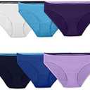 Fruit of the Loom Women's Breathable Underwear, Moisture Wicking Keeps You Cool & Comfortable, Size 5/6