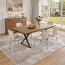 9x12 Area Rug, Large Soft Washable Rugs for Living Room Brown