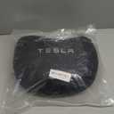Car Headrest Neck Pillow Support Memory Foam Ergonomic Design Accessory for Driving Seat Fatigue Relief Compatible with Tesla Model S X 3 Y & Cybertruck - 1 Piece (Black Version 2)