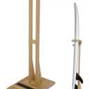 Surfboard Stand Rack, Adjustable Vertical Surf Board Rack with Floor-Standing Design, Storage & Display for Shortboard and Longboard, Beech Wood, Wood Color