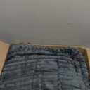 Smiry Couch Cover for Dogs Washable, Non Slip Fuzzy Pet Couch Covers for 3 Cushion Sofa Pet Friendly, Thick Soft Sofa Slipcovers Cushion Protector (Dark Grey, 27.6" x 27.6")