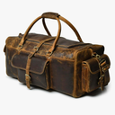 Full Grain Leather Duffle Bag for Men & Women Vintage Travel Weekender Gym & Overnight Bag