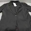 Beninos Womens 3/4 Sleeve Blazers Business Casual Solid Lightweight Suit Jacket Office Blazer, Black, Large