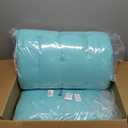 Kigley 2 Set 67 x 21 Inch Lounge Chair Cushion with Headrest Soft Patio Chaise Lounge Cushion for Outside Sofa Lawn Furniture Chair Pads with 8 Tie for Outdoor Indoor Patio Home (Light Blue)