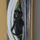 X-Shaped Swing Set, Swing Stand Frame with Tent Swing Chair/Sensory Swing, Hammock Chair with Stand for Kids and Adults, 330 lbs Capacity, w/Rainbow Lights String (Green)