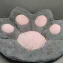 Ditucu Cat Paw Cushion Kawaii Chair Cushions 27.5 x 23.6 inch Cute Stuff Seat Pad Comfy Lazy Sofa Office Floor Pillow for Gaming Chairs Room Decor Grey (Small)