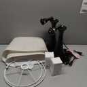 Touch Lamp for Living Room Bedroom, 21" Table Lamps Set of 2 with USB C+A Ports, Touch Bedside Lamps for Nightstand with 3 Way Dimmable, 2 LED Bulbs Included, Black