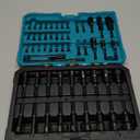 LIBRATON 54PCS Magnetic Nut Driver Set, Impact Drill Driver Bit 1/4", Metric & SAE Nut Drivers for Impact Drill, Socket Adapters, Screwdriver Bit, Quick-Release Extension, Wing Nut Driver, Storage Box (Metric & SAE 54PCS)