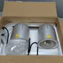 SYBO DL2112 Commercial Grade Food Heat Lamp, Electric 2-Bulb Food Warmer with Adjustable Stand, 500W, Silver (Sliver)