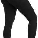 NORMOV 2 Piece Butt Lifting Workout Leggings for Women, Seamless Gym Scrunch Booty Lifting Sets Black L