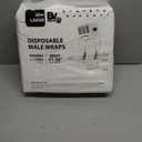 BV Dog Diapers Male Large (Waist 21-26in) Super Absorbent - 50 Count Disposable - Doggie Diapers with Wetness Indicator - Adjustable Male Dog Wraps - Ideal for Incontinence/Training