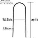 12 Pack Trampolines Wind Stakes, 12-Inch Extra Heavy Duty U Shaped Coated Rebar Stake Safety Ground Anchors Steel Trampoline Anchors for Huge Garden Decoration