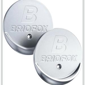 BRIOFOX Shower Curtain Rod Holder 3M Adhesive | Heat Resistant | Waterproof | Max Load 60 lbs Shower Rod Retainer for Wall, 2 Pack, Chrome (Rod Not Included)