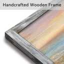 old barn Beach Wall art Beach Chair Picture Frame Hand Painted Texture Ocean Wood Wall Art s Seascape Painting Coastal Artwork for Walls Large Beach chair wall art, 60"L x 30"W