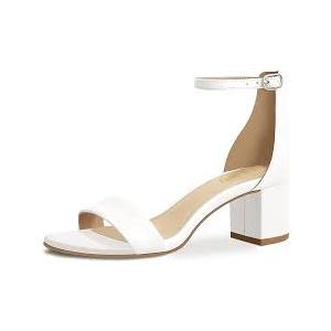 Women's Open Toe Ankle Strap Low Block Chunky Heels Sandals 7
