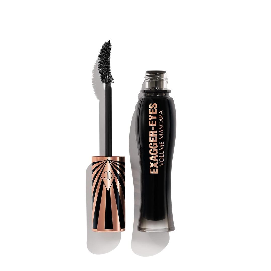 Charlotte Tilbury ExaggerEyes Volume Mascara  Volumizing Black Mascara with 28Hour SmudgeProof & FlakeProof Wear  Designed with a UltraCurved Brush