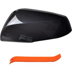 Left Driver Side Mirror Cover Cap Compatible with Toyota Corolla Cross 2022-2024 Glossy Black