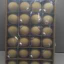 48 Pcs Velvet Christmas Balls Bulk 3.15 Inch Flocked Ball Ornaments Xmas Plastic Decorative Hanging Ornaments for Holiday Party Christmas Tree Decorations (Beige,Brown)