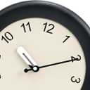 Kesin Wooden Wall Clock 12 Inch Silent Non Ticking Wall Clocks Battery Operated Simple Modern Small Analog Clocks Decorative for Kitchen, Living Room, Home,Bedroom, Office (Black)