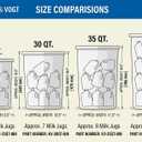 Knape & Vogt SCB9-1-20PT 8.375 inch x 20.125 inch x 17.313 inch 20 Qt. in-Cabinet Single Soft-Close Bottom-Mount Pull-Out Trash Can, Platinum