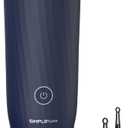 SIMPLETASTE Milk Frother, 4in1 Electric Milk Frother and Steamer, Automatic Warm and Cold Foam Maker and Milk Warmer for Latte, Cappuccinos, Dark Blue