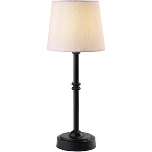 OBright Seraph - Cordless LED Table Lamp with Dimmer, Built-in Rechargeable Battery, 3-Level Brightness, Patio Table Lamp, Bedside Night Lamp, Ambient Light for Restaurant, Black