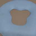 Silicone Face Massage Pillow,SPA Beauty Face Relax Headrest,Salon Skin Care Soft Overlay Travel Head Support,Bule