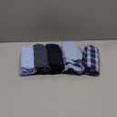 Amazon Essentials Men's Woven Cotton Boxer Short Underwear ( Big &Tall), Pack of 5 (Black/Blue Stripe/Dark Blue Plaid/Navy/Sky Blue)