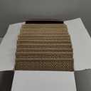 Stair Treads Non Slip for Wooden Steps Indoor 9" x 36" 15 Pack Extra Wide Stair Tread Carpet Stairs Runner, Step Pads with Reusable Adhesive for Dogs Kids Elders, Machine Washable, Beige